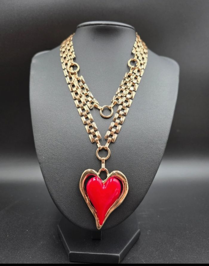 Collier double chaîne Coeur Neuf - photo numéro 8