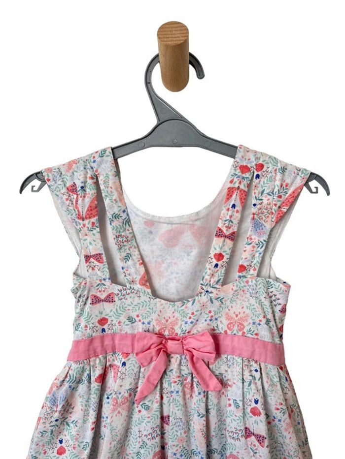 Robe fleurie à mancherons, noeud rose dans le dos - Sergent Major 3 ans - photo numéro 4
