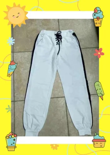 Pantalon de survêtement jogging S 36 Shein noir blanc
