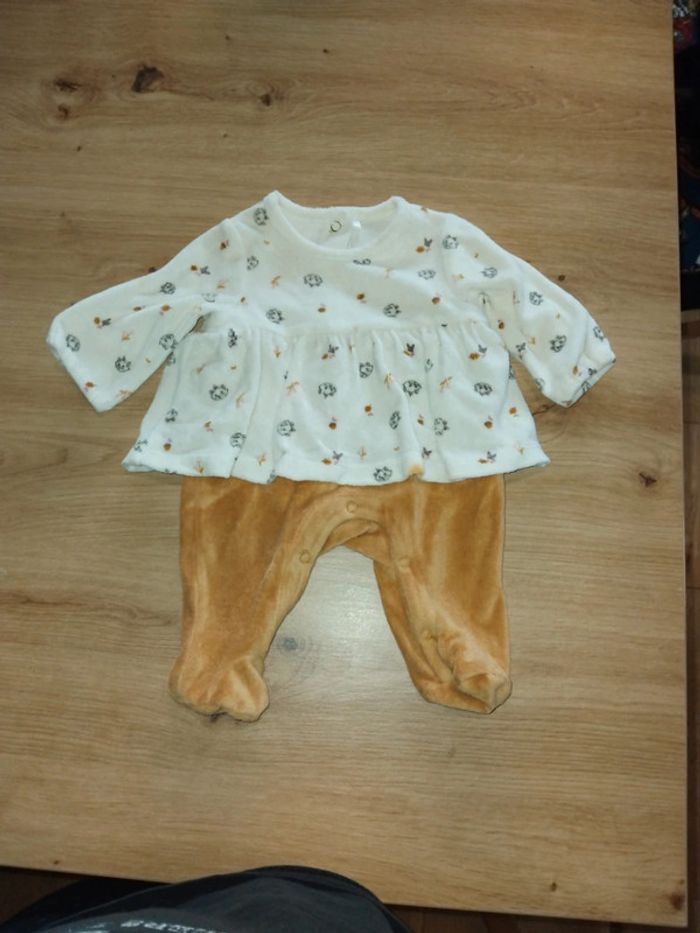 3 pyjamas fille velours taille naissance - photo numéro 7