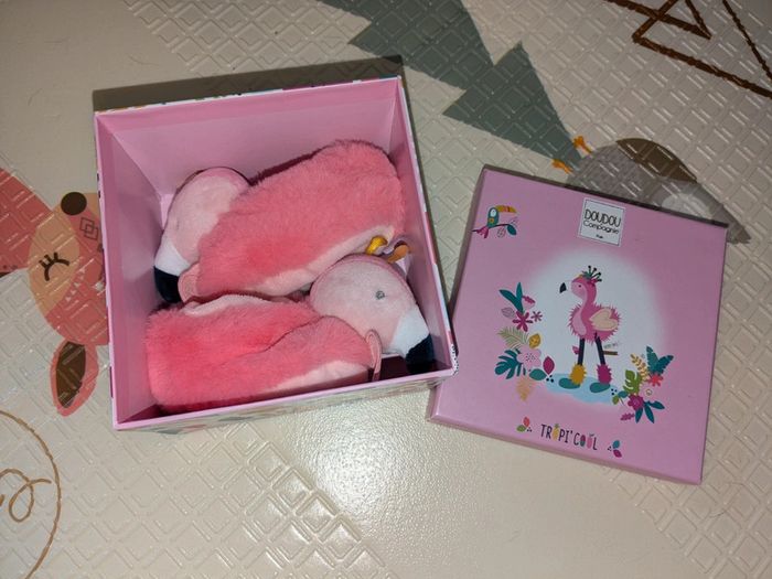 Chaussons flamand rose - photo numéro 3