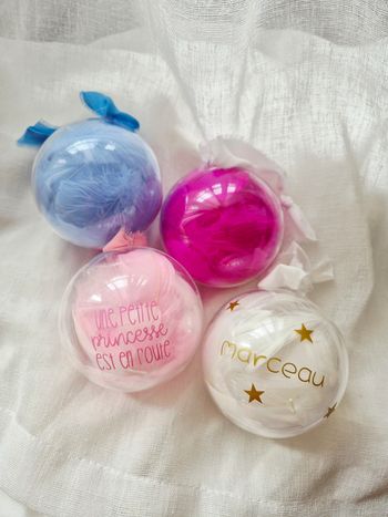 Boule de Noël personnalisée