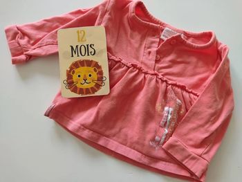 Tee shirt manches longues taille 12 mois