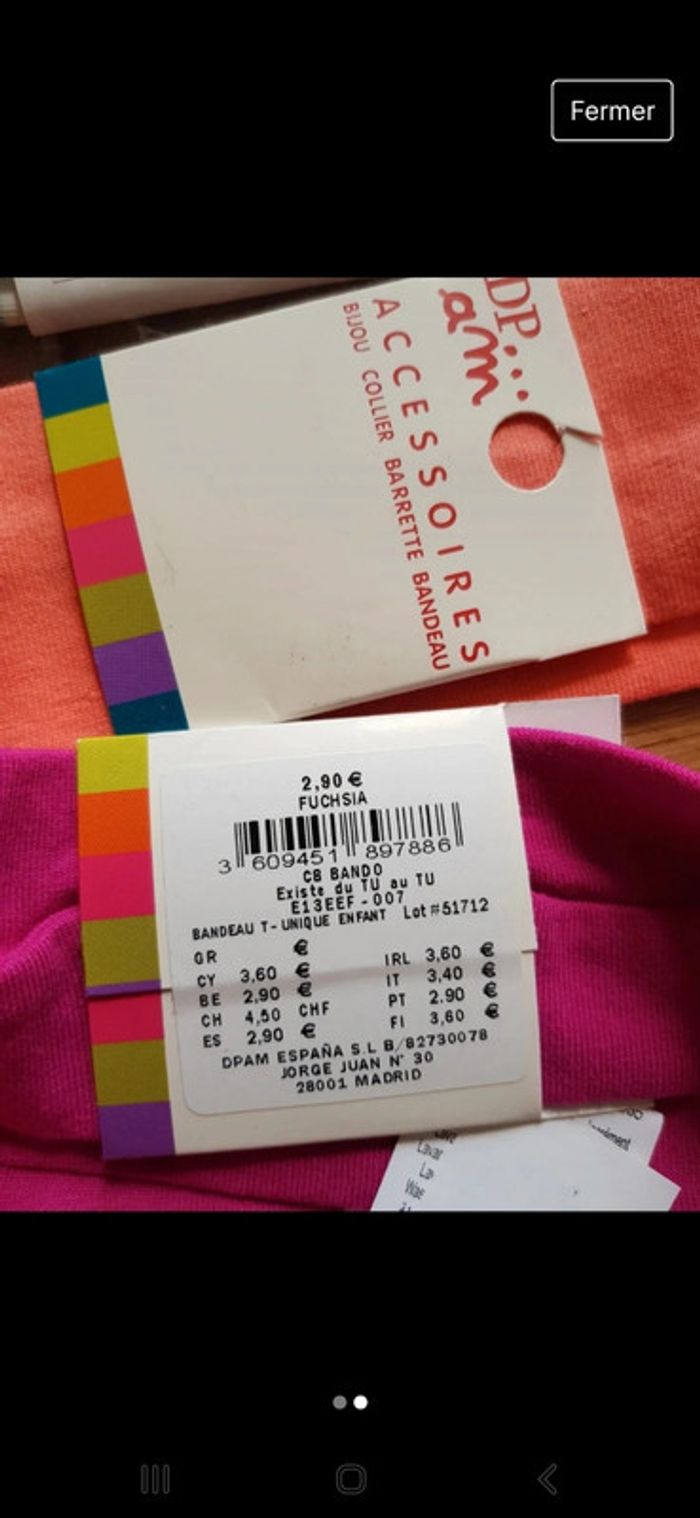 Lot bandeaux et barrettes DPAM - photo numéro 2