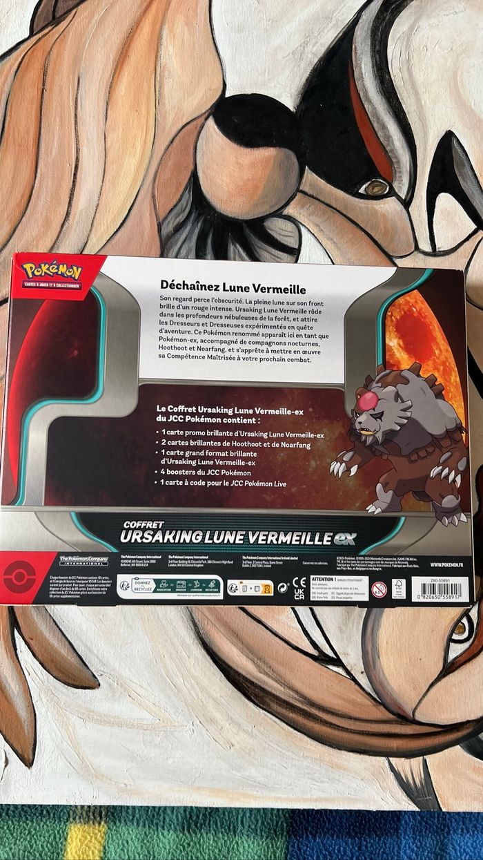 Coffret Pokémon ursaking lune vermeille Ex - photo numéro 4