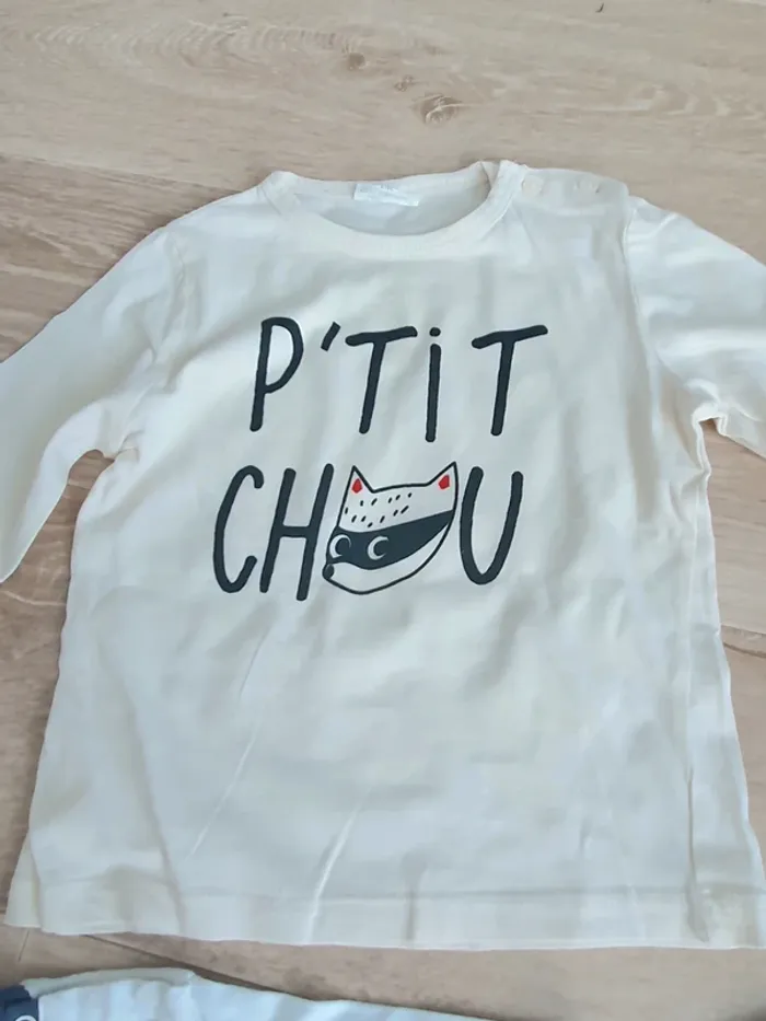 Lot de 5 tee-shirts 18 mois obaibi zara et autre - photo numéro 2