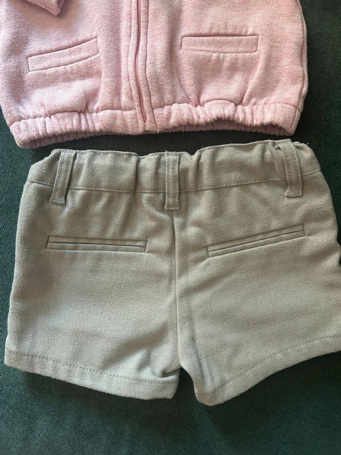 Ensemble short et gilet r mini 6 mois - photo numéro 6