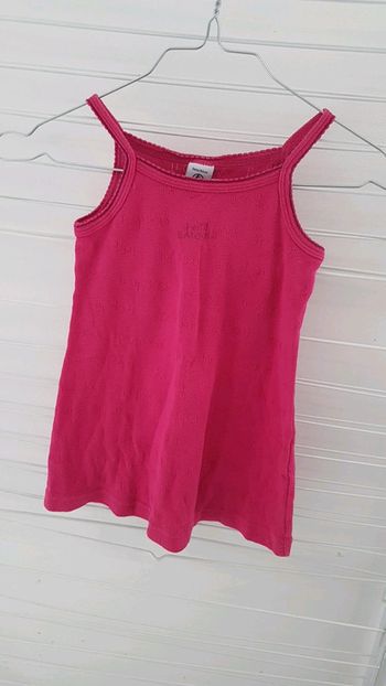 Débardeur petit bateau rose 3 ans
