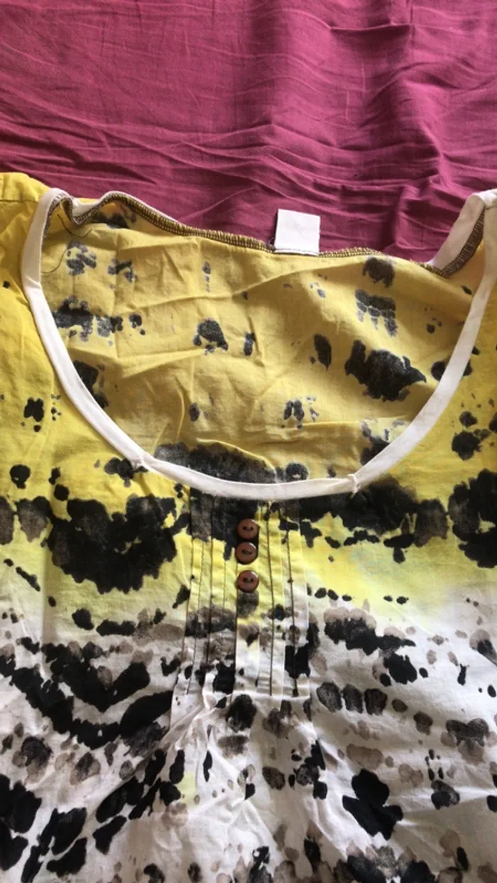 Teeshirt avec imprimé peinture - photo numéro 2