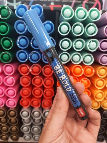 Marqueur acrylique bleu Legami 