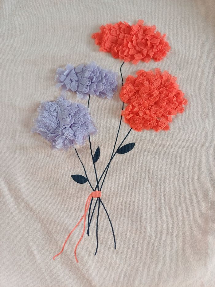 Tee-shirt manches longues rose comme neuf 4 ans La Halle - photo numéro 3