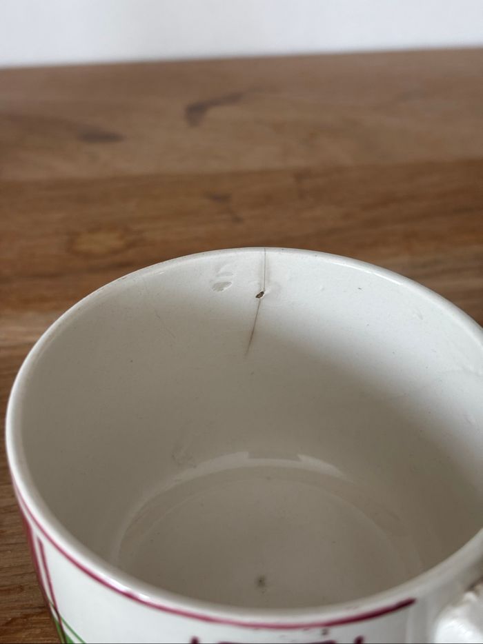 Ensemble de 5 tasses anciennes Sarreguemines Sousse - photo numéro 9