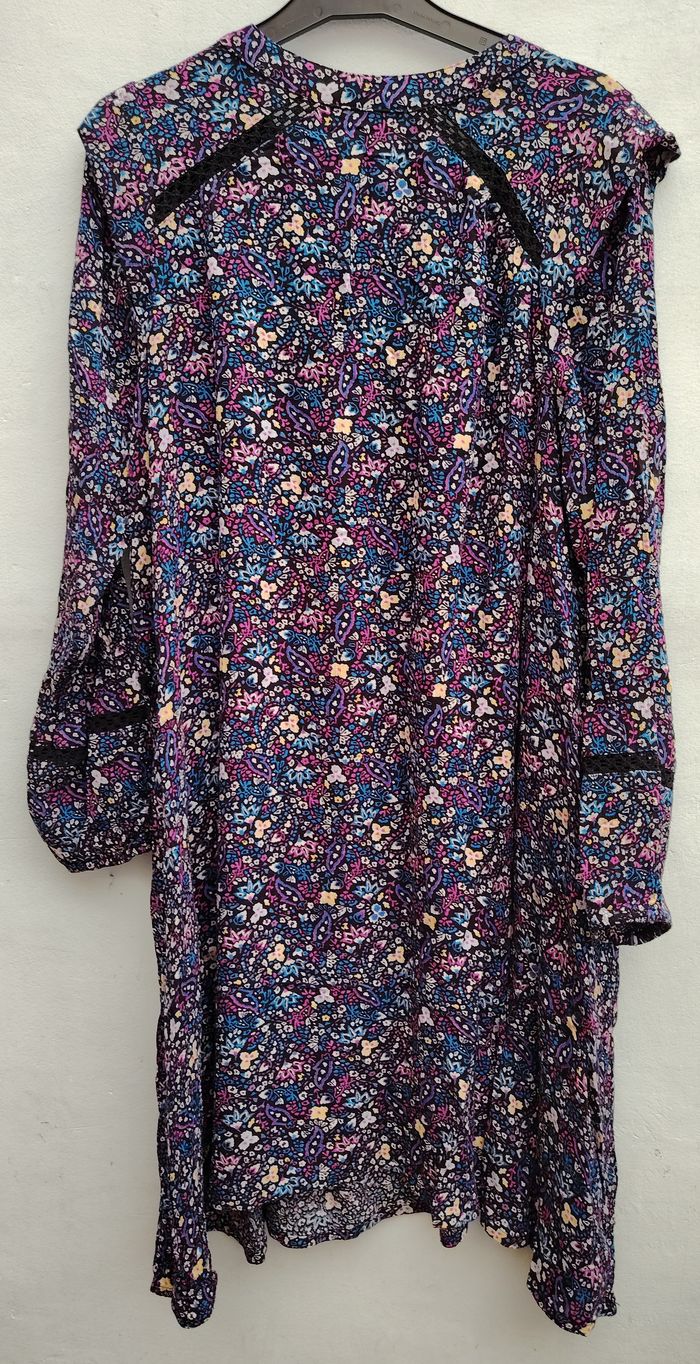 Robe fluide MS Mode | Imprimé floral multicolore | Taille 40 - photo numéro 3