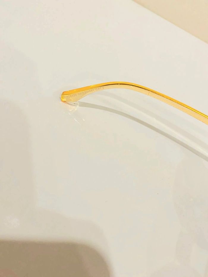 Lunette de soleil mixte ronde jaune verres bleus dégradés taille moyenne - photo numéro 4