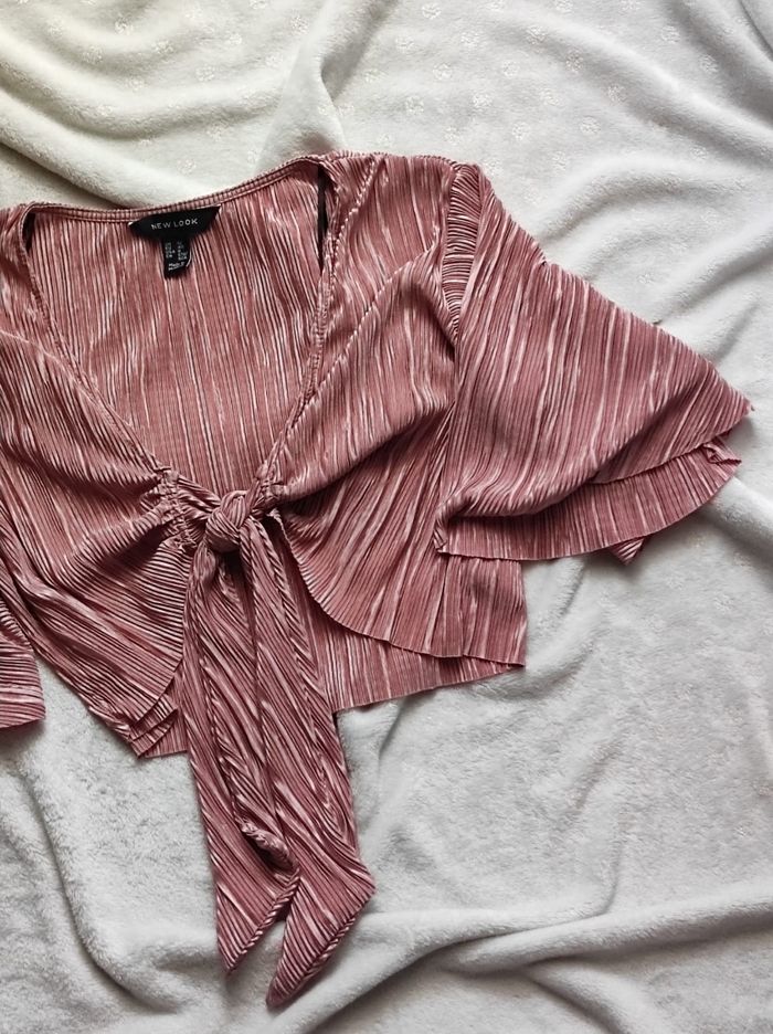 Haut court rose taille L - photo numéro 4