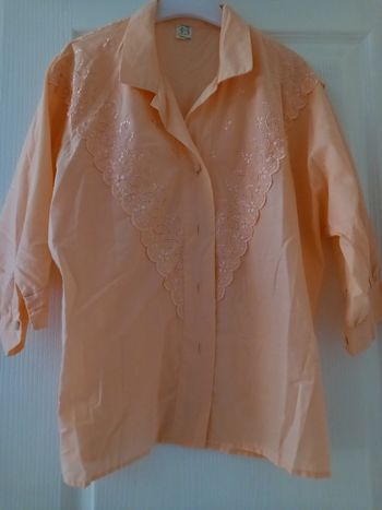Chemisier saumon taille 48 vintage 