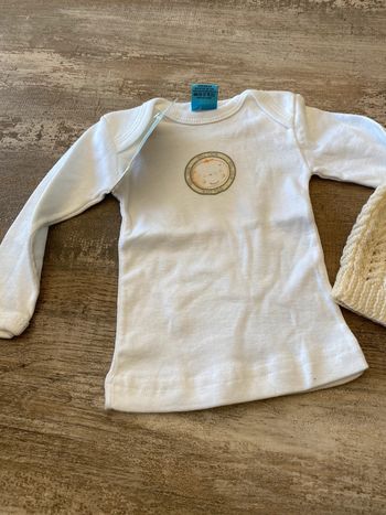 Polo tricot de peau bébé unisexe garçon ou fille 3 mois
