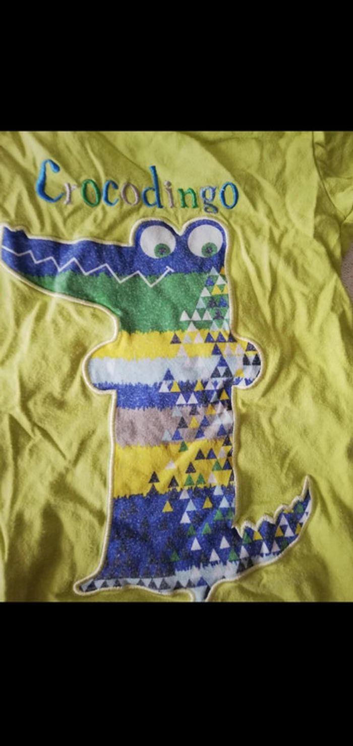 Pijama 12 mois vert crocodile Kiabi - photo numéro 3