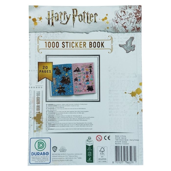 HARRY POTTER - 1000 Sitcker Book 20 Pages - photo numéro 2