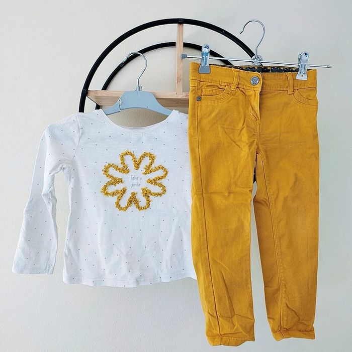 3 ans ensemble teeshirt Okaïdi et pantalon orchestra