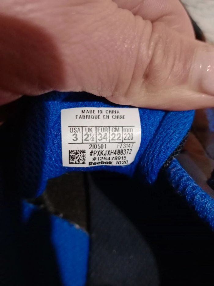 Sneackers mixte 35 bleu marine Reebok c49 - photo numéro 7