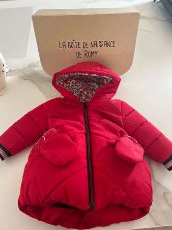 Blouson hiver 12 mois Catimini avec moufles