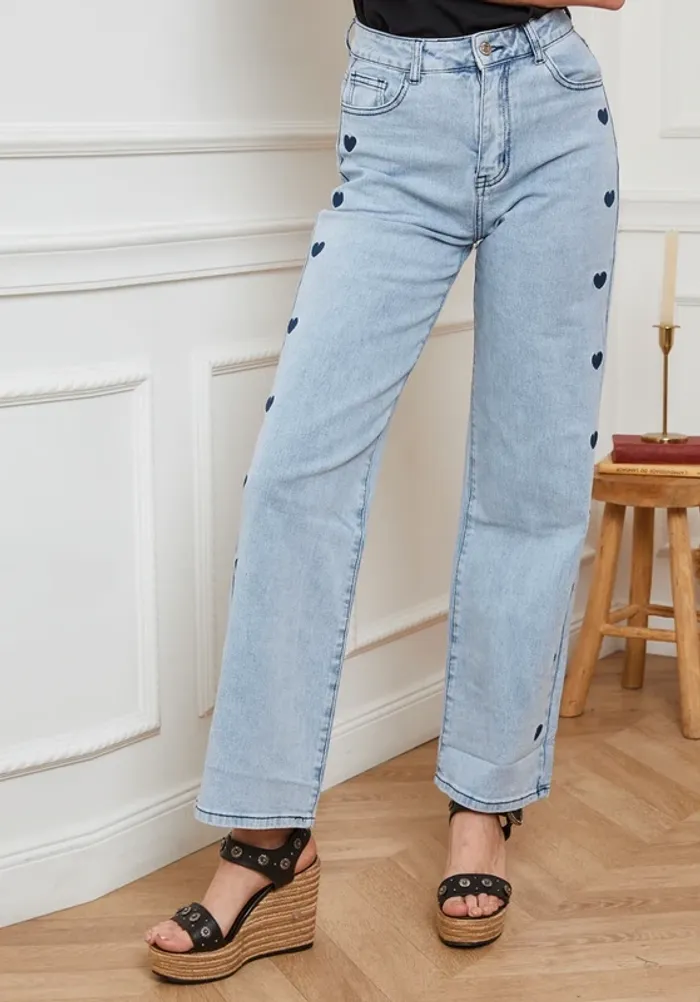 Joséphine Jean bleu clair, jambes évasées femme, taille 40/L. - photo numéro 2