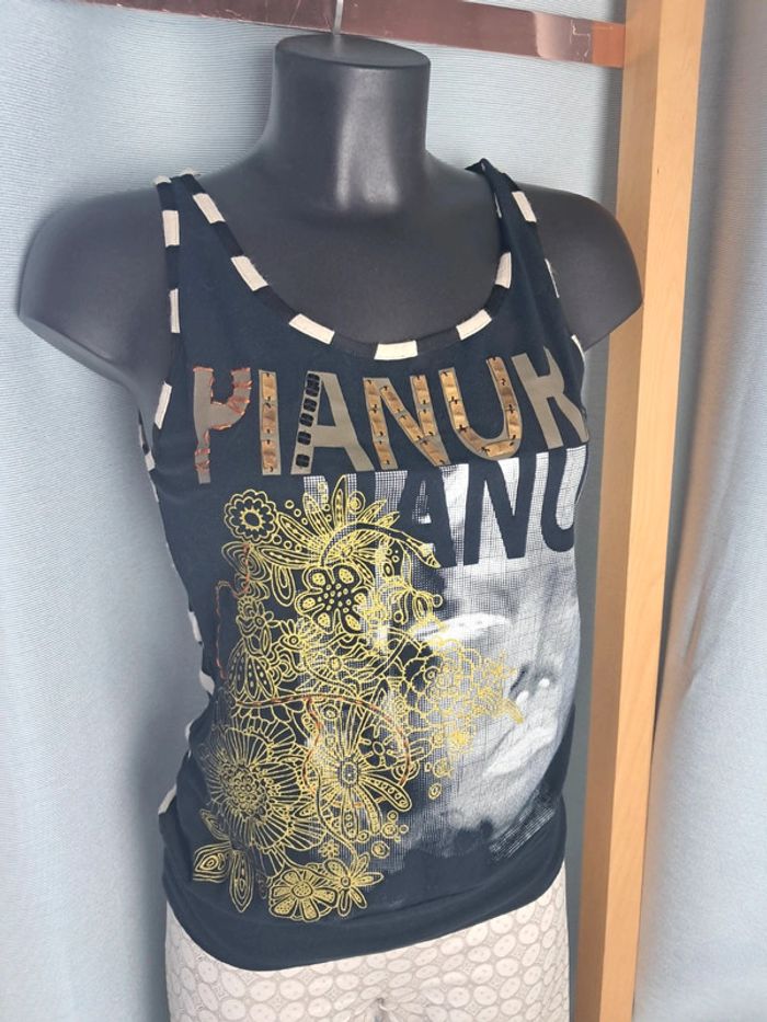 Pianurastudio top débardeur été T.34/36