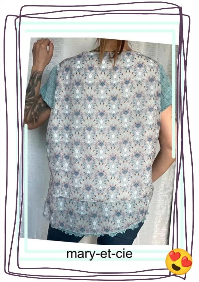 SOLDÉ - Blouse manches courtes taille 50 - photo numéro 6