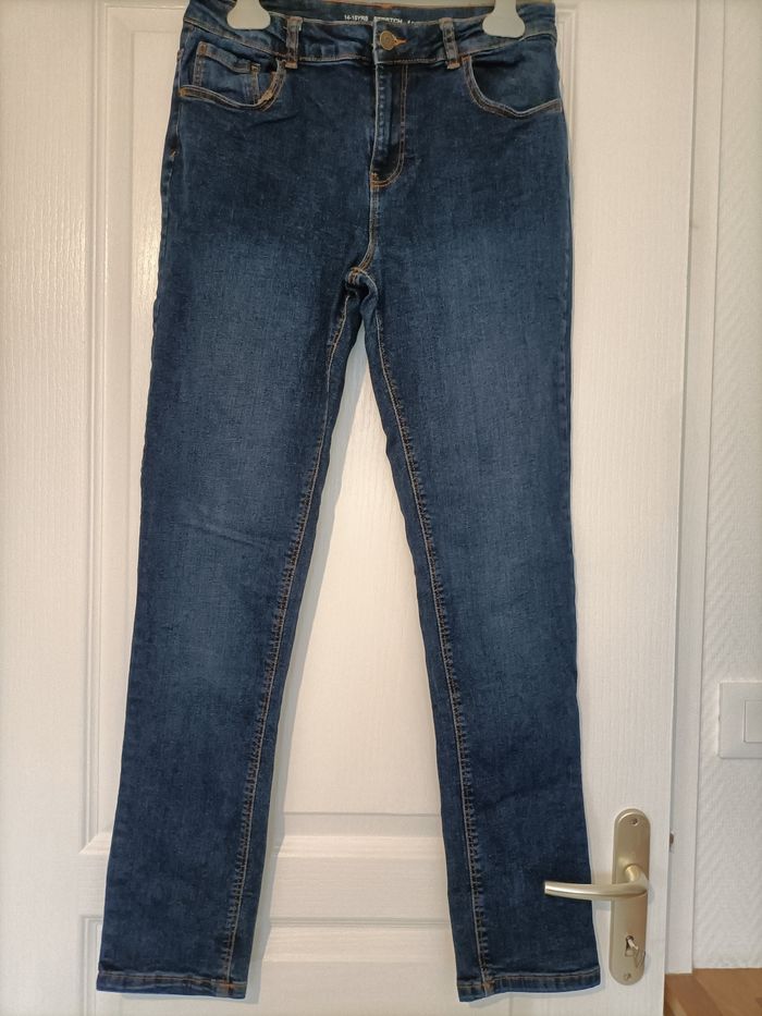 Jean skinny 14-15 ans bleu marine denim co. - photo numéro 2
