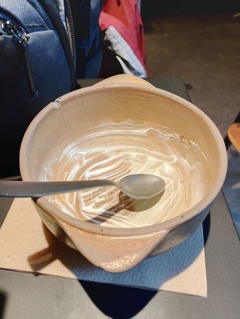 Bol de céréales vide et sale