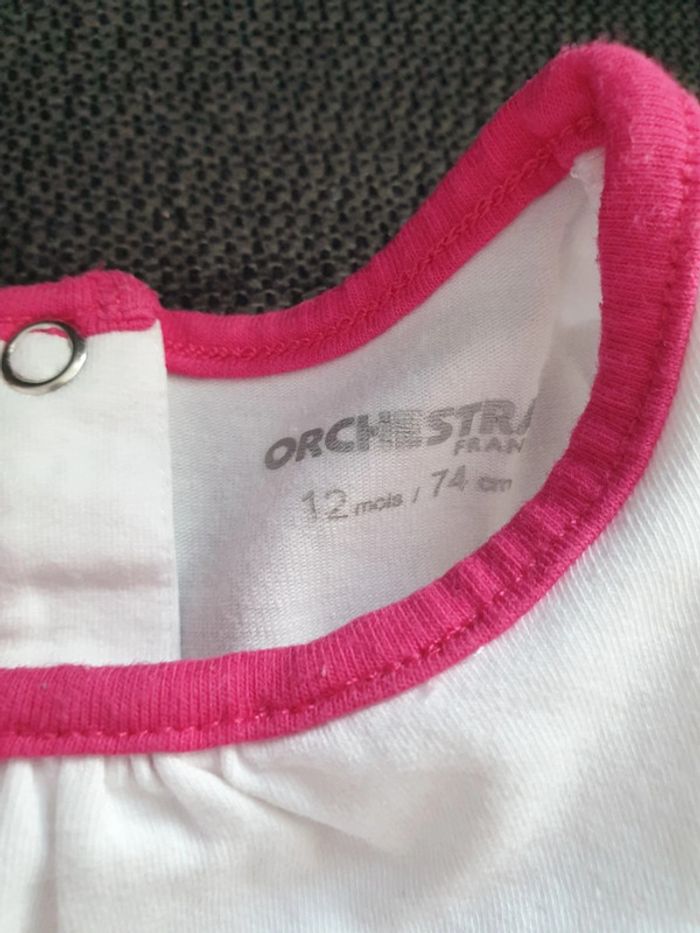 Lot de 2 pulls fins , t-shirts à manches longues fille 1 an - photo numéro 2