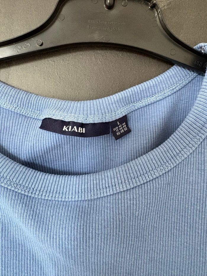 Débardeur côtelé bleu ciel – Kiabi – Taille L - photo numéro 3