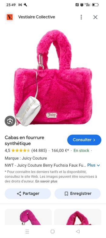 Sac juicy couture fushia