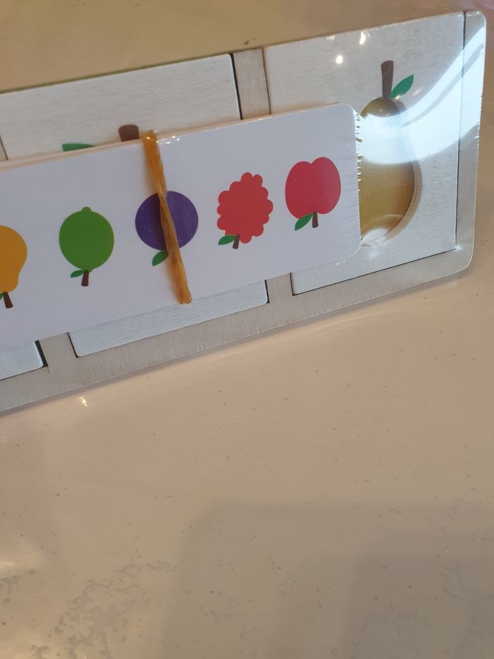 Jeu bois observation et reproduction fruits - photo numéro 2