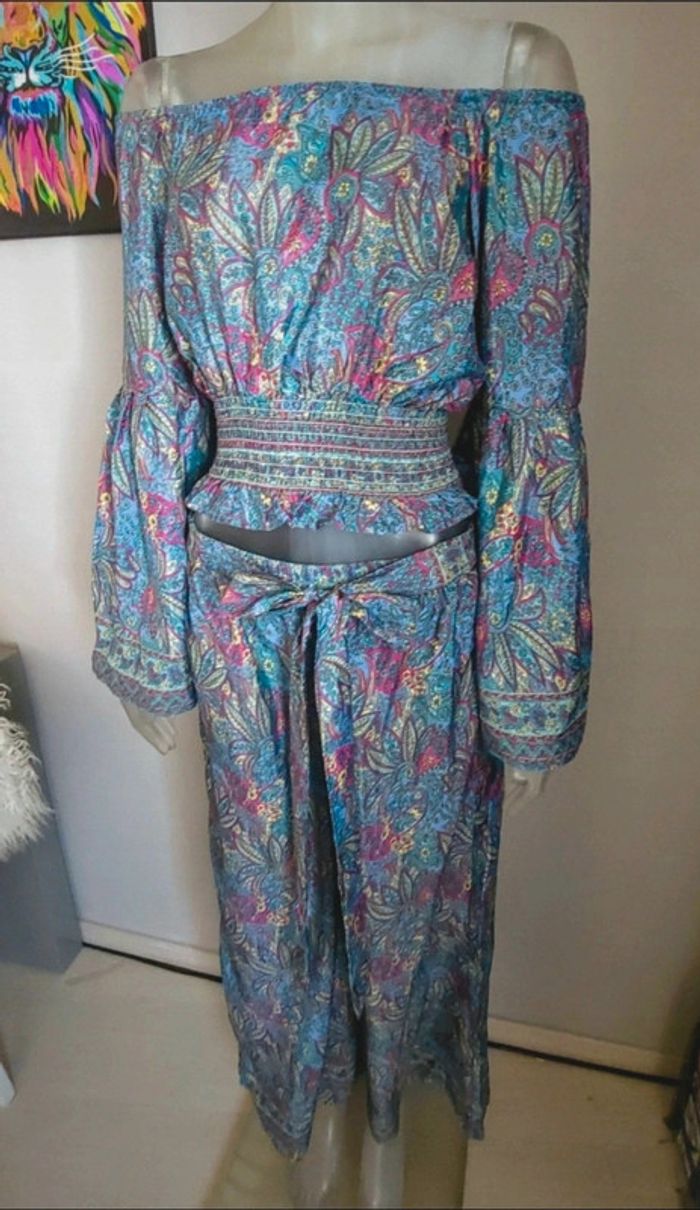 Ensemble soyeux coloré Yu & me Paris. M38/L40. Neuf 🥰 - photo numéro 2