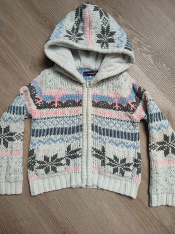 Gilet en laine fille 4 ans