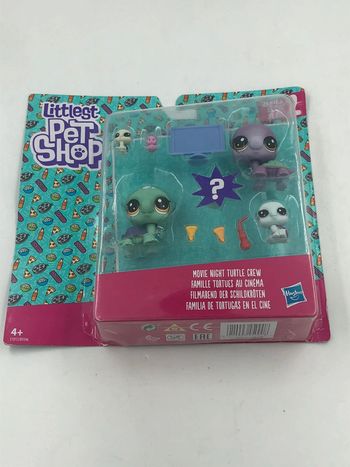 Coffret littlest Pet Shop famille tortue au cinéma Hasbro neuf