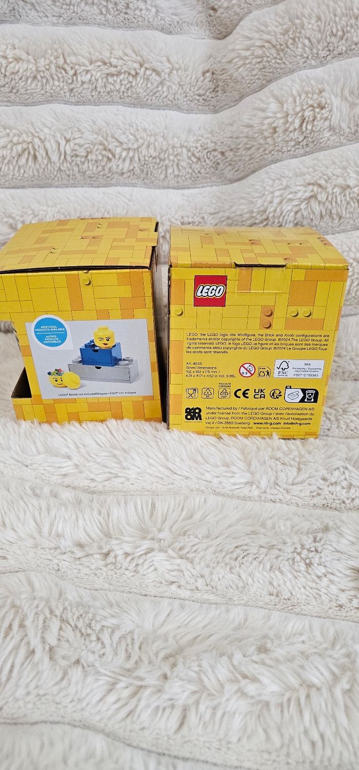Lot de 2 têtes de rangement Lego mini Neufs - photo numéro 5