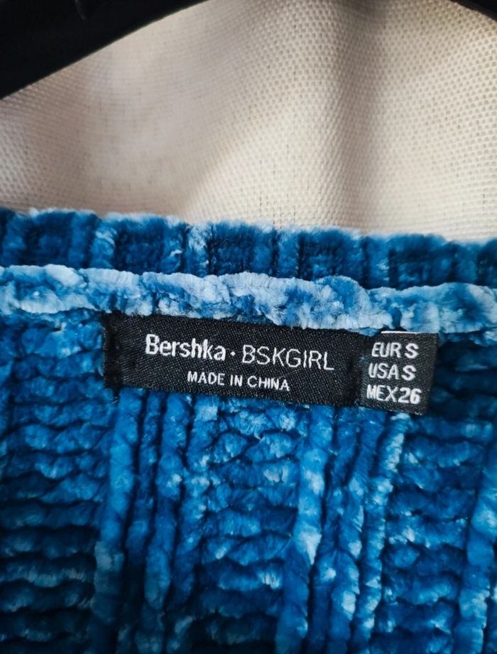 Pull col rond Bershka en chenille taille S - photo numéro 2