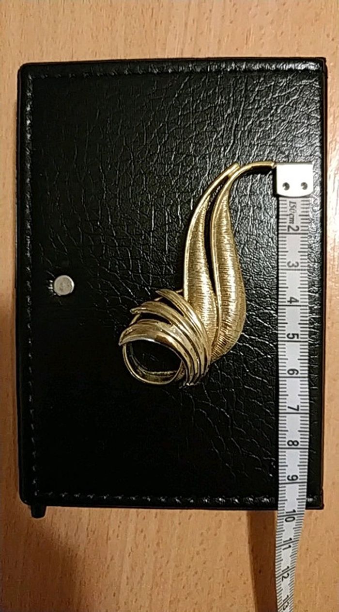 Broche fantaisie dorée note de musique vintage 3 suisses - photo numéro 2