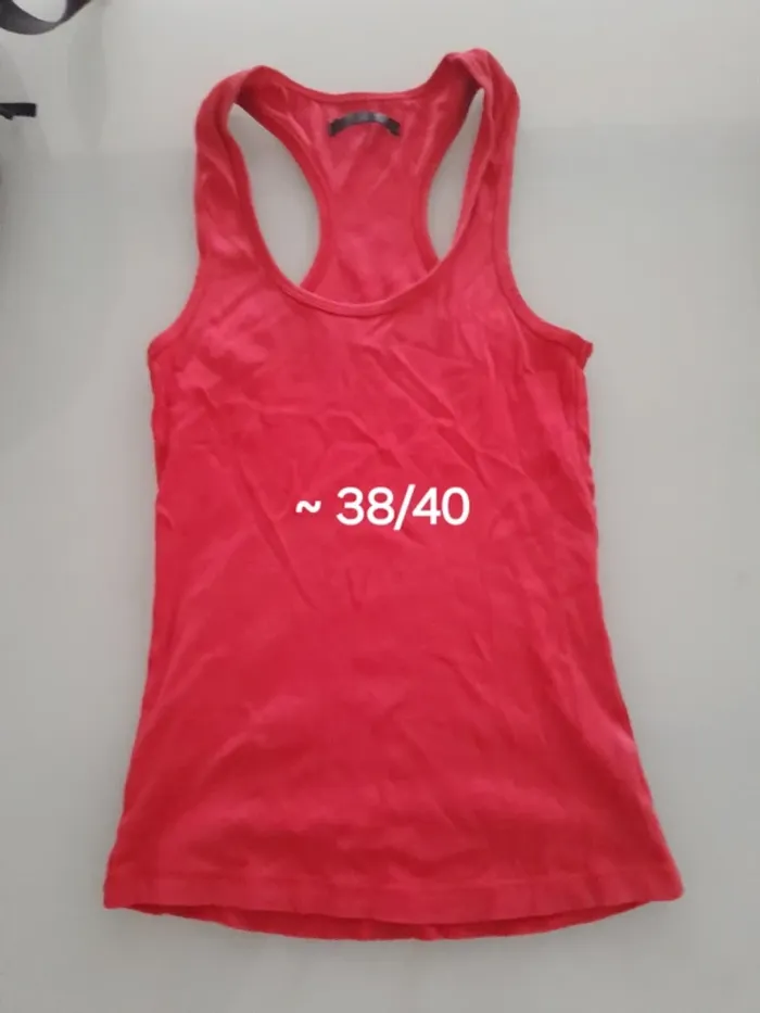Débardeur rouge ~38/40