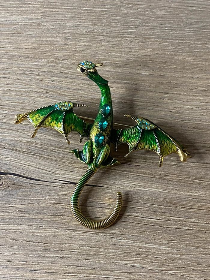 Broche dragon émaillé tendances - photo numéro 4