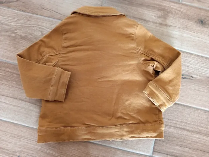 Veste en jean camel brodée lion , Tape a l'oeil, 18 mois - photo numéro 2