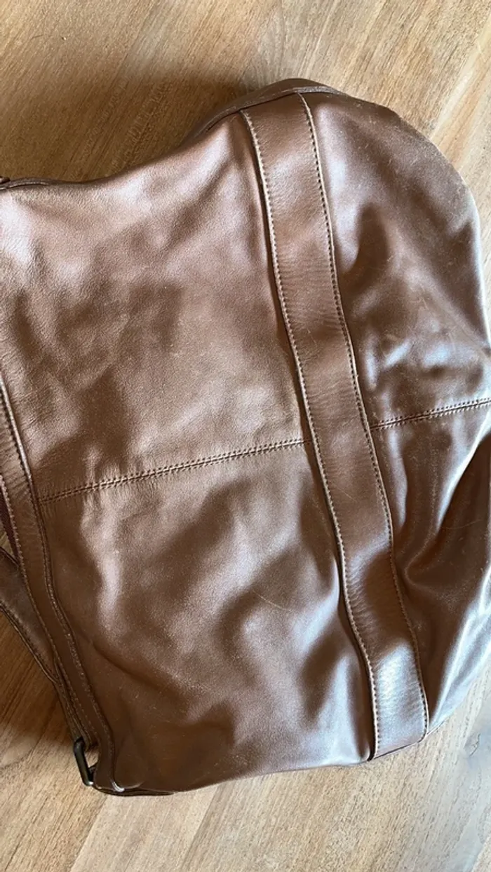 Sac Gérard Darel marron avec petit sac assortie - photo numéro 10