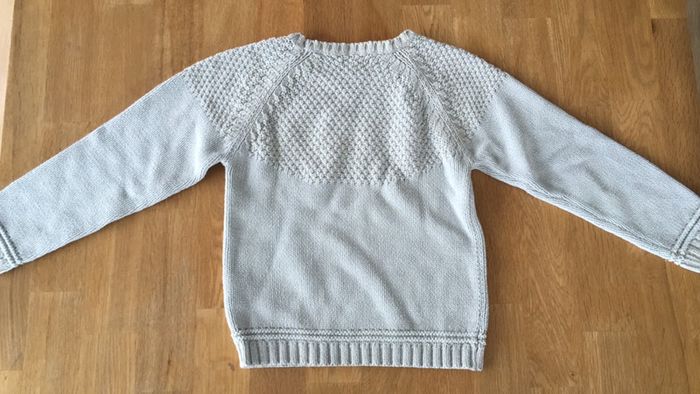 Pull bleu clair filigrane doré Vertbaudet - photo numéro 5