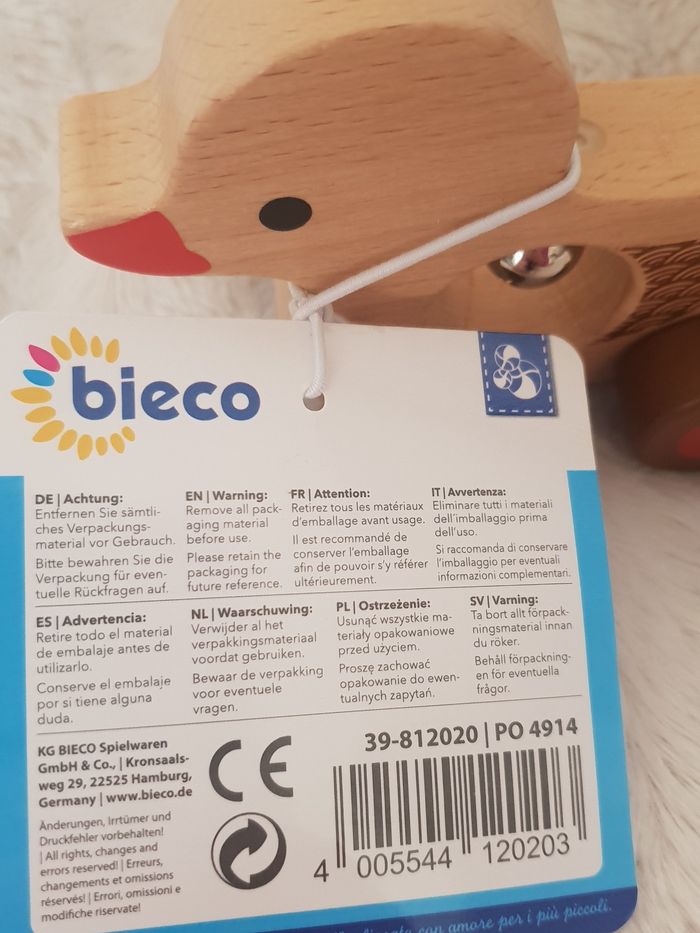 Canard en bois Bieco NEUF - photo numéro 3