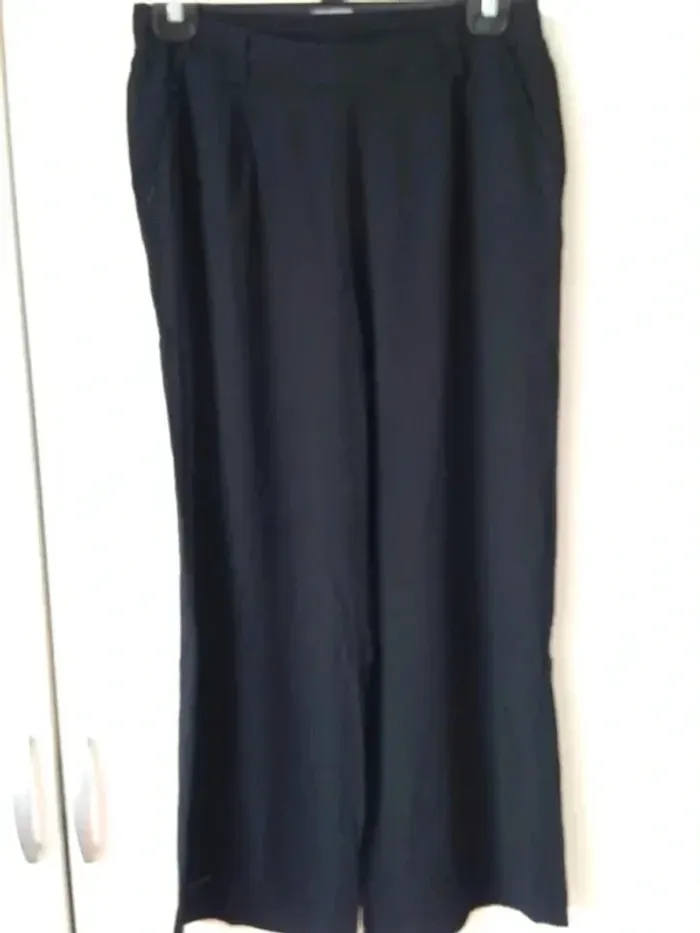 Pantalon jambes larges taille haute 42 Gemo - photo numéro 2