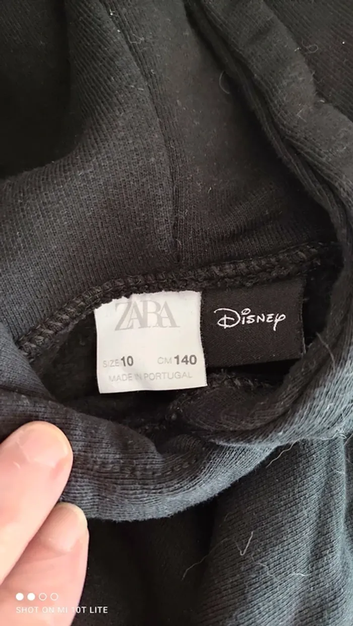 Sweat shirt noir Minnie Zara Disney - photo numéro 5