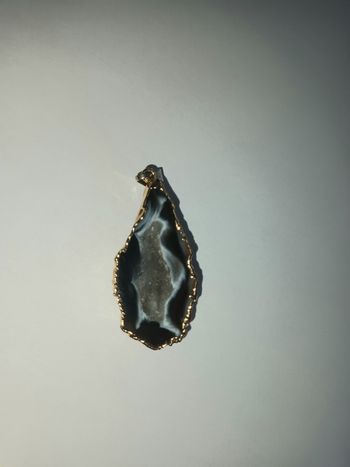 Pendentif agate noire